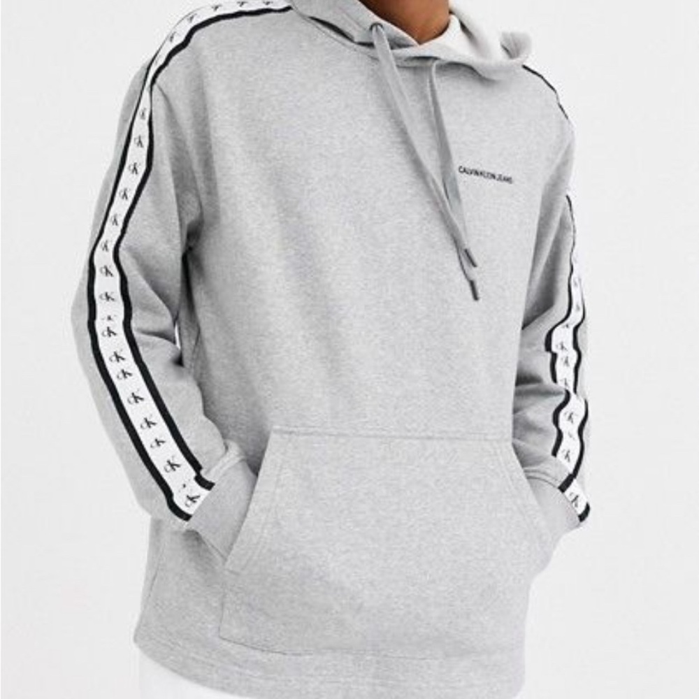 Calvin Klein Large hoodie with monogram sleeves